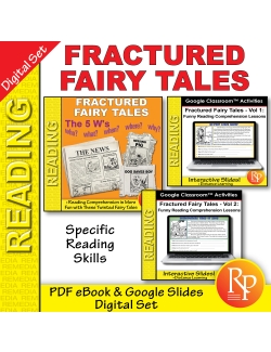 Fractured Fairy Tales - PDF & Google Classroom Bundle - 5 Ws Questions for Reading Comprehension Fractured Fairy Tales - PDF & Google Classroom Bundle - 5 Ws Questions for Reading Comprehension