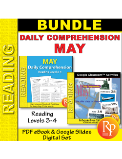 May Digital Resource Activities - Daily Reading Comprehension Passages
