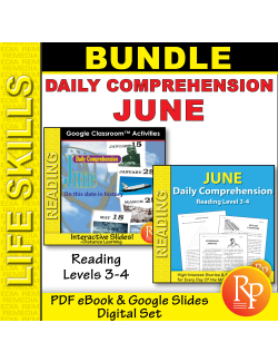 June Digital Resource Activities - Daily Reading Comprehension Passages