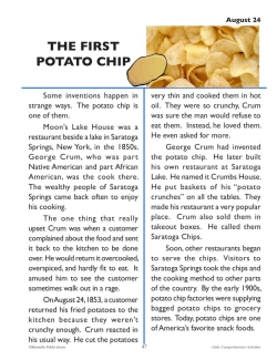 AUGUST Daily Comprehension Reading - Daily History | Google &amp; PDF Print