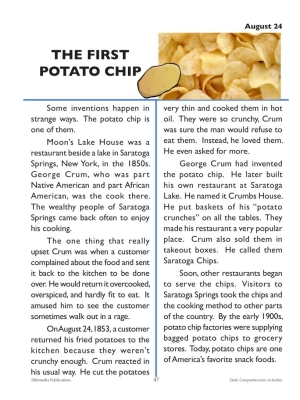 AUGUST Daily Comprehension Reading - Daily History | Google & PDF Print AUGUST Daily Comprehension Reading - Daily History | Google & PDF Print