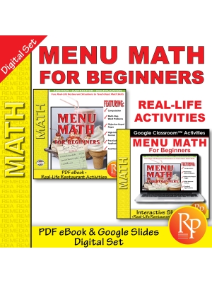 MENU MATH FOR BEGINNERS: PDF & Google Bundle - Add, Subtract, Multiply, Decimals MENU MATH FOR BEGINNERS: PDF & Google Bundle - Add, Subtract, Multiply, Decimals