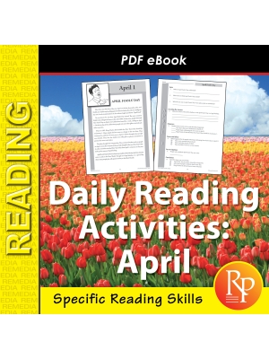 APRIL Daily Reading Activities: Main Idea, Fact/Opinion, Inference | Activities APRIL Daily Reading Activities: Main Idea, Fact/Opinion, Inference | Activities