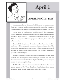 APRIL Daily Reading Activities: Main Idea, Fact/Opinion, Inference | Activities