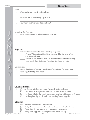 JANUARY Daily Reading Activities: Main Idea, Fact/Opinion, Inference | Activities JANUARY Daily Reading Activities: Main Idea, Fact/Opinion, Inference | Activities