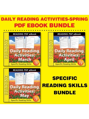 SPRING Daily Reading Activities Set: Main Idea, Fact/Opinion, Inference | Activities SPRING Daily Reading Activities Set: Main Idea, Fact/Opinion, Inference | Activities