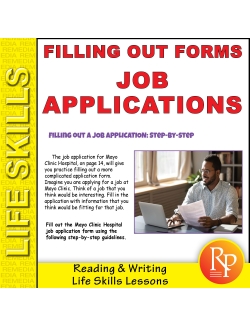 Life Skills Lessons: Job Applications - Filling Out Forms  Life Skills Lessons: Job Applications - Filling Out Forms