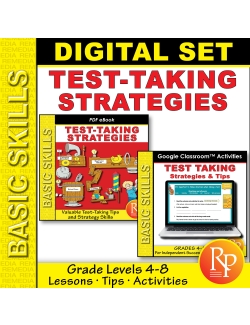 Test-Taking Strategies &amp; Tips: PDF &amp; Google Set