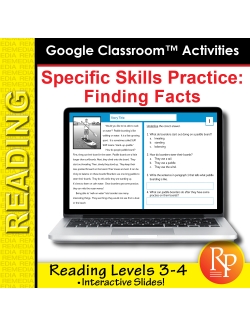 Google Classroom™ Activities: Finding the Facts: Distance Learning