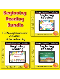 Google Classroom™ Activities: Beginning Reading Bundle