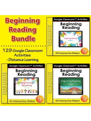 Google Classroom™ Activities: Beginning Reading Bundle Google Classroom™ Activities: Beginning Reading Bundle