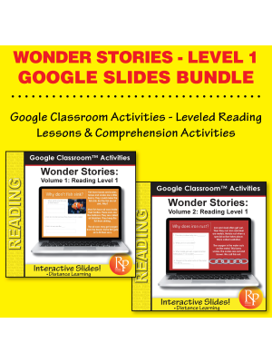 HIGH INTEREST READING BUNDLE Wonder Stories LVL 1 Google Slides HIGH INTEREST READING BUNDLE Wonder Stories LVL 1 Google Slides