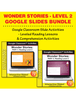 HIGH INTEREST READING BUNDLE Wonder Stories Lvl 2 GOOGLE ACTIVITY SLIDES HIGH INTEREST READING BUNDLE Wonder Stories Lvl 2 GOOGLE ACTIVITY SLIDES