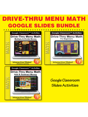 Drive Thru Menu Math: BIG SET 367 Google Classroom Slides & 1,000 Activities Drive Thru Menu Math: BIG SET 367 Google Classroom Slides & 1,000 Activities