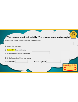 Daily Language Quickies Grade 3 (part 1 & part 2) Google Classroom Version Daily Language Quickies Grade 3 (part 1 & part 2) Google Classroom Version
