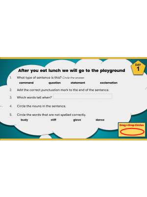 Daily Language Quickies Grade 3 (part 1 & part 2) Google Classroom Version Daily Language Quickies Grade 3 (part 1 & part 2) Google Classroom Version
