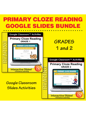 Beginning Cloze Reading Stories & Activities SET GOOGLE SLIDES Cloze Rdg 1-2 Beginning Cloze Reading Stories & Activities SET GOOGLE SLIDES Cloze Rdg 1-2