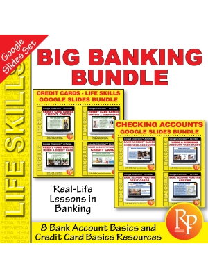 BIG BANKING GOOGLE SLIDES SET: Using a Checking Account, Debit Card, ATM, Credit Card BIG BANKING GOOGLE SLIDES SET: Using a Checking Account, Debit Card, ATM, Credit Card