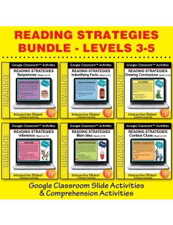 Google Classroom Slides SET! Specific Reading Strategies & Skills Lvl 3-5 Google Classroom Slides SET! Specific Reading Strategies & Skills Lvl 3-5