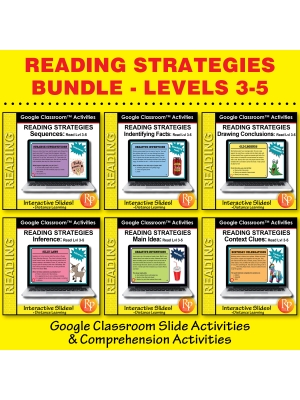 Google Classroom Slides SET! Specific Reading Strategies & Skills Lvl 3-5 Google Classroom Slides SET! Specific Reading Strategies & Skills Lvl 3-5