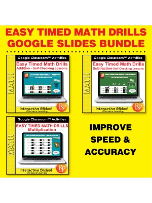 Easy Timed Math Drills GOOGLE BUNDLE Easy Timed Math Drills GOOGLE BUNDLE