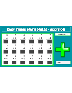 Easy Timed Math Drills GOOGLE BUNDLE Easy Timed Math Drills GOOGLE BUNDLE