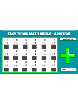 Easy Timed Math Drills GOOGLE BUNDLE Easy Timed Math Drills GOOGLE BUNDLE