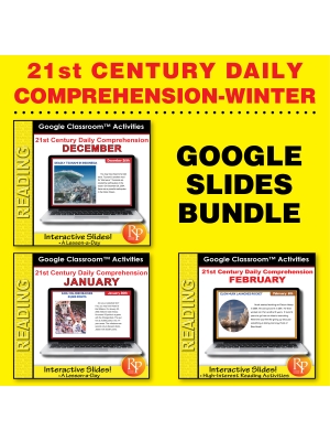 Winter 21st Century Daily Comprehension Activities Google Slides Set Winter 21st Century Daily Comprehension Activities Google Slides Set