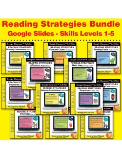 Specific Reading Strategies SET! **200 SKILL-SPECIFIC GOOGLE SLIDES**