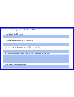 Daily-Life Skills: Reading Signs & Hours of Operation Level 1 & 2 - Google Daily-Life Skills: Reading Signs & Hours of Operation Level 1 & 2 - Google