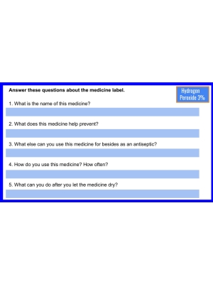READING MEDICINE LABELS Google Slides Set - Levels 1 & 2: Real-Life Skills READING MEDICINE LABELS Google Slides Set - Levels 1 & 2: Real-Life Skills