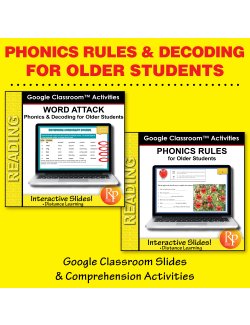 Phonics & Decoding For Older Students: 265 Ready-to-use GOOGLE SLIDES BIG SET Phonics & Decoding For Older Students: 265 Ready-to-use GOOGLE SLIDES BIG SET