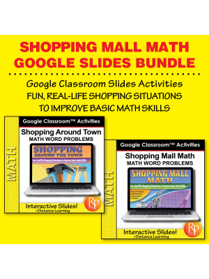Google Slides Bundle: Shopping Mall Math Google Slides Bundle: Shopping Mall Math