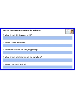 Reading Maps, Texts &amp; Invitations: Google Slides - Life Skills - Comprehension