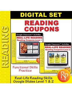 Real-Life Skills: Reading Coupons - Levels 1 &amp; 2 Set