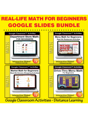 REAL-LIFE MATH: BIG SET! 773 Google Slides: Drive-Thru, Grocery, Shopping REAL-LIFE MATH: BIG SET! 773 Google Slides: Drive-Thru, Grocery, Shopping