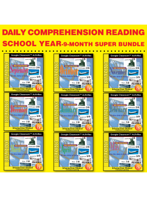 Google Slides BUNDLE: Daily Comprehension School Year Google Slides BUNDLE: Daily Comprehension School Year