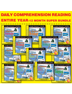 Google Slides BIG SET: Daily Comprehension ENTIRE YEAR Google Slides BIG SET: Daily Comprehension ENTIRE YEAR