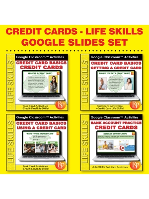 Credit Card Basics SET: Task Cards | Consumer Life Skills | GOOGLE Activities Credit Card Basics SET: Task Cards | Consumer Life Skills | GOOGLE Activities