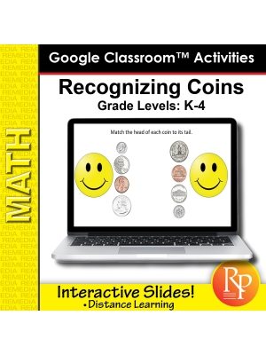 Recognizing Coins & Money: Google Classroom™ Slides  Recognizing Coins & Money: Google Classroom™ Slides