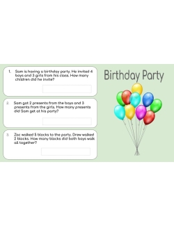 Google Classroom Activities: Math Word Problems Grades 2-3 | Distance Learning