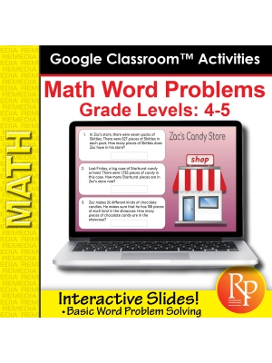 Math Word Problems Grades 4-5 - Google Classroom Version Math Word Problems Grades 4-5 - Google Classroom Version