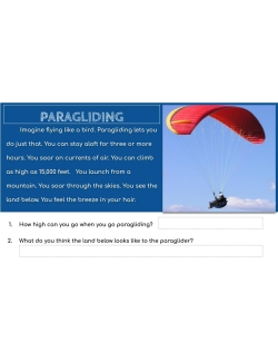 High Interest / Low Vocabulary Reading about HOT SPORTS! Google Classroom Version