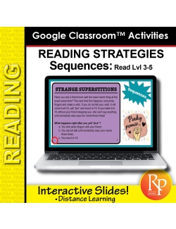 Google Classroom Detecting Sequence Reading Strategies Lvl 3-5 Distance Learning