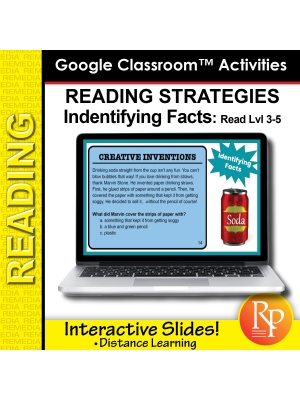 Google Classroom: Finding Facts Reading Strategies Rdg Lvl 3-5 Distance Learning Google Classroom: Finding Facts Reading Strategies Rdg Lvl 3-5 Distance Learning