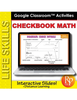 CHECKBOOK MATH: Life Skills GOOGLE SLIDES Activities - Banking & Word Problems CHECKBOOK MATH: Life Skills GOOGLE SLIDES Activities - Banking & Word Problems
