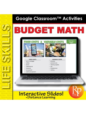 BUDGET MATH: Life Skills GOOGLE SLIDES Activities- math word problems, money... BUDGET MATH: Life Skills GOOGLE SLIDES Activities- math word problems, money...