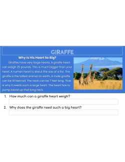 High Interest / Low Vocabulary Reading about Fascinating Creatures &amp; Animals Google Classroom Version