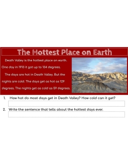 High Interest / Low Vocabulary Reading About AMAZING RECORDS! Google Classroom Version