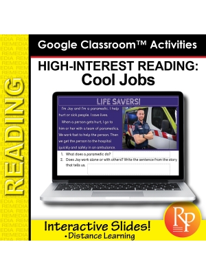 High Interest / Low Vocabulary Reading about COOL JOBS! Google Classroom Version High Interest / Low Vocabulary Reading about COOL JOBS! Google Classroom Version